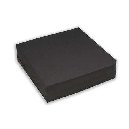 Hermell Products WC4440BK Black Standard Foam Wheelchair Cushion