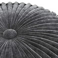 thumbnail image 2 of SIMPLIHOME Renee Pouf Rond, Repose-Pieds, Rembourré en Velours Gris Ardoise, pour le Salon, la Chambre et la Chambre d'Enfant, Transitionnel, Moderne, 2 of 5