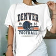 thumbnail image 5 of Denver American Football Team Vintage, Fan Broncos American Football Men Women Casual Streetwear Deon Unisex Comfort Tee T Shirt, Color: Pepper, Size: 4XL, 5 of 5