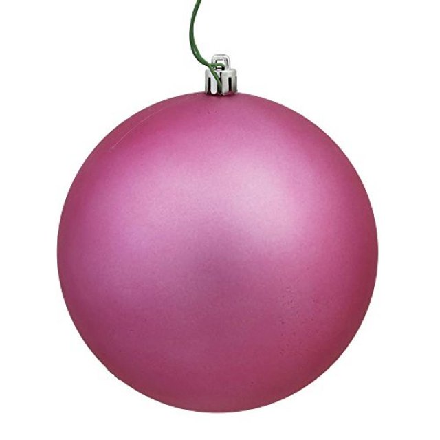 Vickerman Vickerman 12" Mauve Matte Ball Christmas Ornament