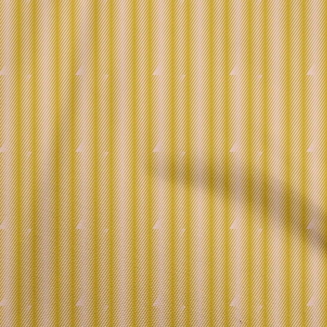 oneOone Rayon Yellow Fabric Abstract Stripe Sewing Material Print Fabric By The Yard 56 Inch Wide