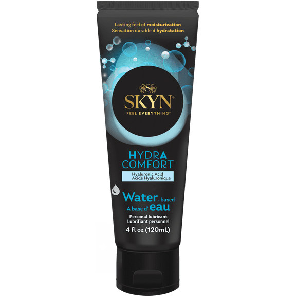 SKYN HydrAcomfort Water Based Lube - Personal Lubricant - pH Balanced for Women, Safe with Latex and Latex-Free Condoms and Personal Devices