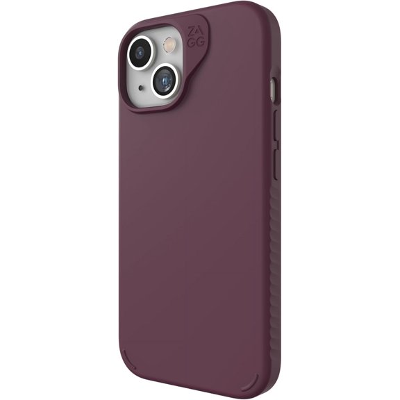 ZAGG Manhattan Snap iPhone 15 Case - Premium Silicone iPhone Case for iPhone 15 Durable Graphene Material Smooth Surface with a Comfortable Ripple Grip MagSafe Phone Case