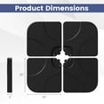 thumbnail image 3 of Costway 20" Patio Offset Umbrella Base Stand Water Filled Base Weights Sand Plate Set, 3 of 10