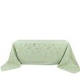 thumbnail image 3 of BalsaCircle 90" x 156" Sage Green Gold Metallic Geometric Design Polyester Rectangle Tablecloth, 3 of 8