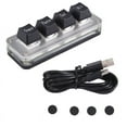 thumbnail image 1 of Mini 4-Key Select Copy Paste Cut All Macro Pad Shortcut One Handed Keyboard RGB Gaming Mechanical Keyboard OSU Key, 1 of 10