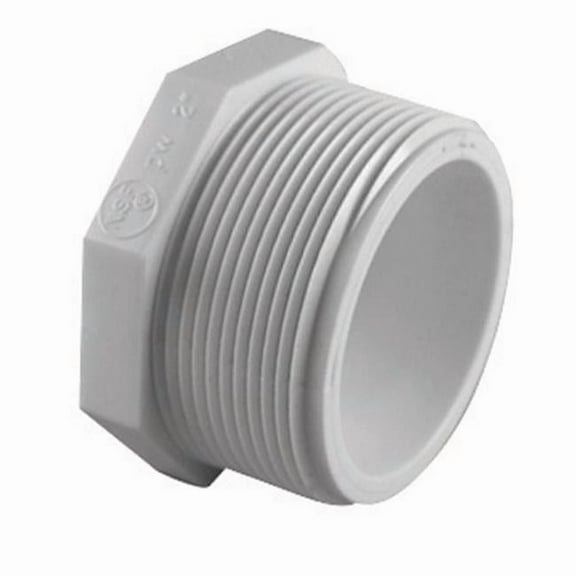 Charlotte Pipe & Foundry PVC021130800 0.75 in. PVC Pipe Plug MPT - pack of 25