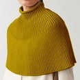 thumbnail image 2 of SUXIAN Women Autumn and Winter Casual Fashion Knitted Turtleneck Cape Shawl Knitted Waist Coat for Stylish Display YE2 L, 2 of 3