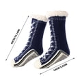 thumbnail image 3 of Fasiaou Slipper Socks for Women/Men Fuzzy Non Slip Winter Thick Warm Soft Cozy Fleece Lining Home Socks with Grippers, 3 of 6