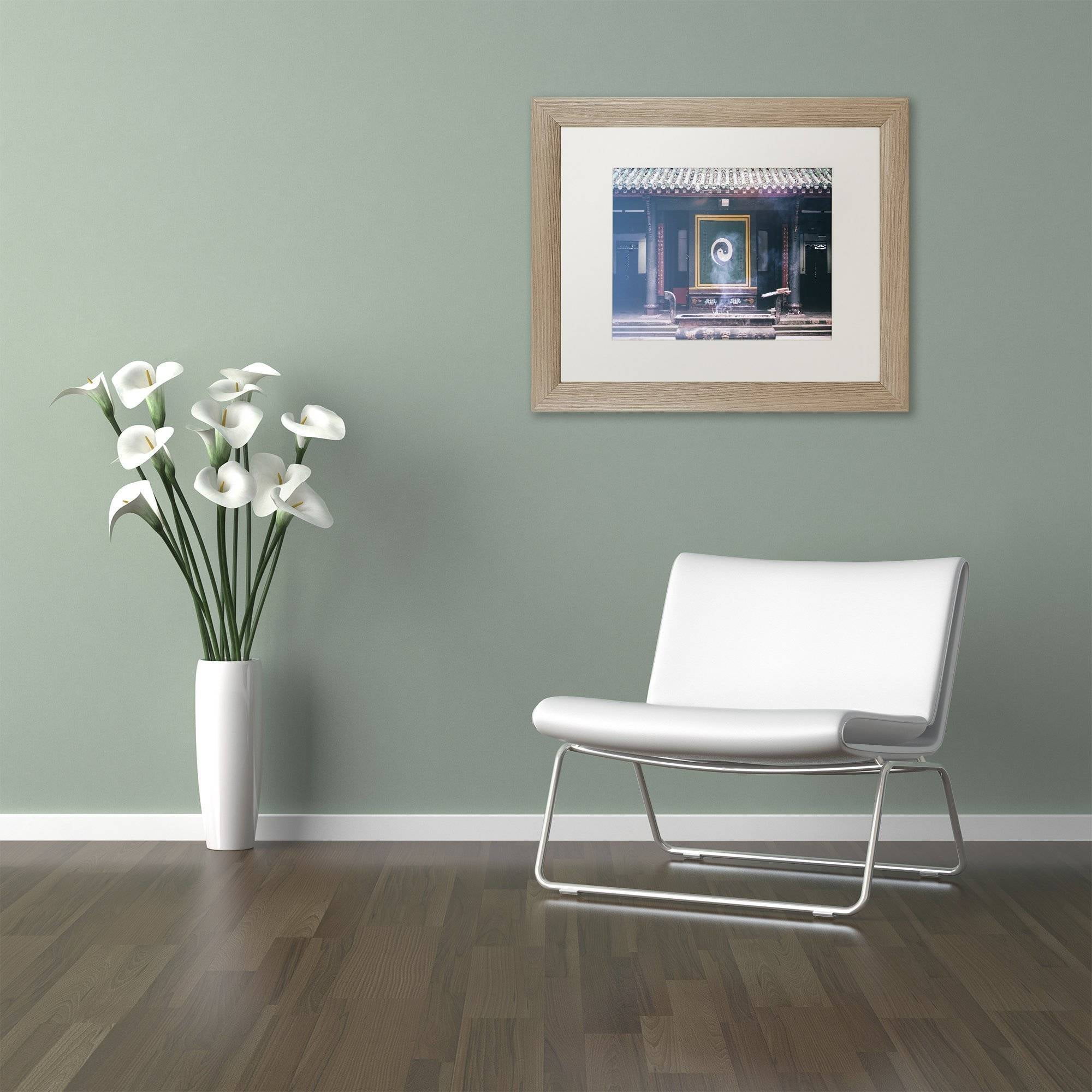 Trademark Fine Art "Yin Yang" Canvas Art by Philippe Hugonnard, White Matte, Birch Frame