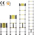 thumbnail image 1 of 10.5 Ft Portable Aluminum Telescoping Extension Ladder, EN131 Standard, 330lbs Capacity, 1 of 8
