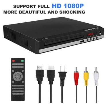 Region-Free DVD Player with HDMI and USB Port - All-Format CD Player, Metal Casing, Remote Control