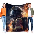thumbnail image 1 of Bomberos anti-pilling, suave, ligera, esponjosa y acogedora de lujo para hogar y cocina – Perfecta para niños y adultos,180X120cm, 1 of 6