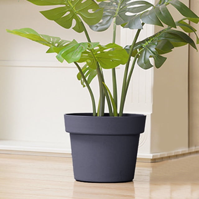 Riforla Simple Planter Large Capacity Hollen Pot Succulent Balcony Green Planter Flower Pots Black