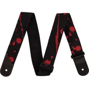 Jackson Splatter Guitar Strap - BLACK/RED, #299-2562-001