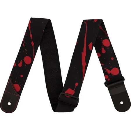 Jackson Splatter Guitar Strap - BLACK/RED, #299-2562-001