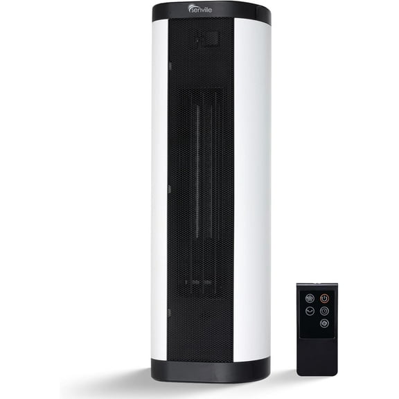 Senville 1500W Electric Space Heater with Remote, Digital Thermostat