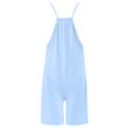 thumbnail image 3 of Vedolay Rompers For Women Dressy Jumpsuits for Women Halter Sleeveless Party Club Outfits 2 Piece Hight Waist Pant Set Hollow Out Rompers,Blue XL, 3 of 4