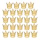 thumbnail image 1 of Uxcell 24Pcs Mini Toppers de Pastel en Forma de Corona, Aleación Reina Princesa Pequeña Corona Dorada en Forma de Corazón, Pequeña Corona de Corazón, 1 of 6