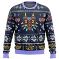 thumbnail image 3 of Sudadera y top 3D Otoño Patrón sin costuras de Majoras Mask Leyenda de Zelda Suéter feo de Navidad Regalo Jersey de Papá Noel para hombre, 3 of 5