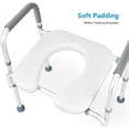 OasisSpace Stand Alone Toilet Seat Adjustable, 300lbs Capacity, for