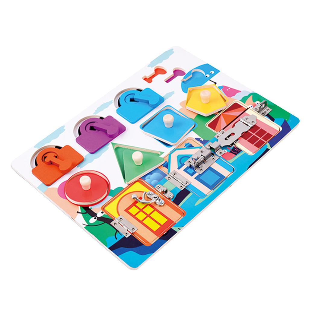 Toddler Montessori Toddlers with Latches Doors & Lock Puzzles