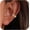 Gold, variant on Cartilage Piercing Helix Earring, Sterling Silver Plated Small Hoop Earrings for Women,14K Gold Plated Dainty CZ Huggie Hoop Earrings for Cartilage Lightweight Hypoallergenic Earrings Gifts