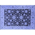 thumbnail image 1 of Ahgly Company Machine Washable Indoor Rectangle Oriental Blue Traditional Area Rugs, 8' x 12', 1 of 4