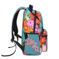 thumbnail image 4 of Haiem Tropical Jungle Flamingo Printed School Backpack,Casual Travel Lightweight Backpack,Durable Comfortable Multifunctional Backpack,Laptop Backpack, 4 of 5