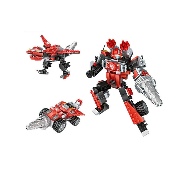 LOZ Mini Blocks Transformation Truck Crane Car Robot 1819 236pcs