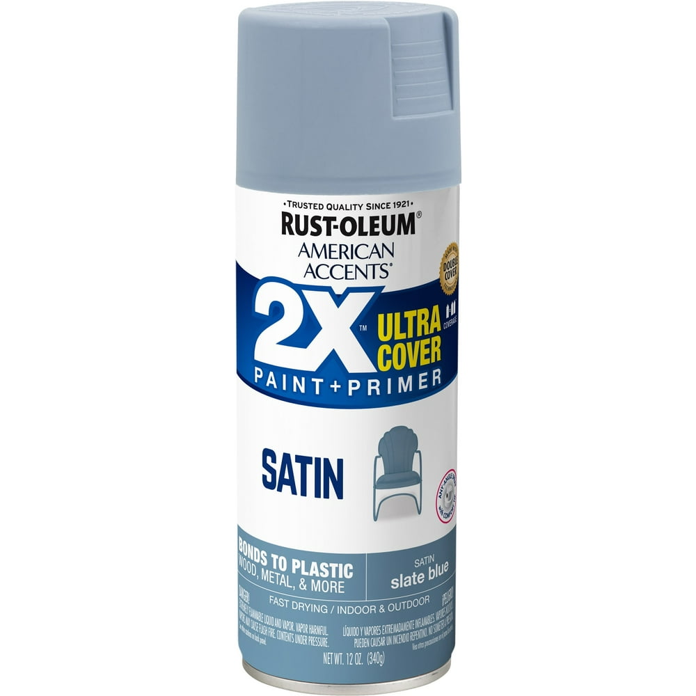 Slate Blue, RustOleum American Accents 2X Ultra Cover Satin Spray