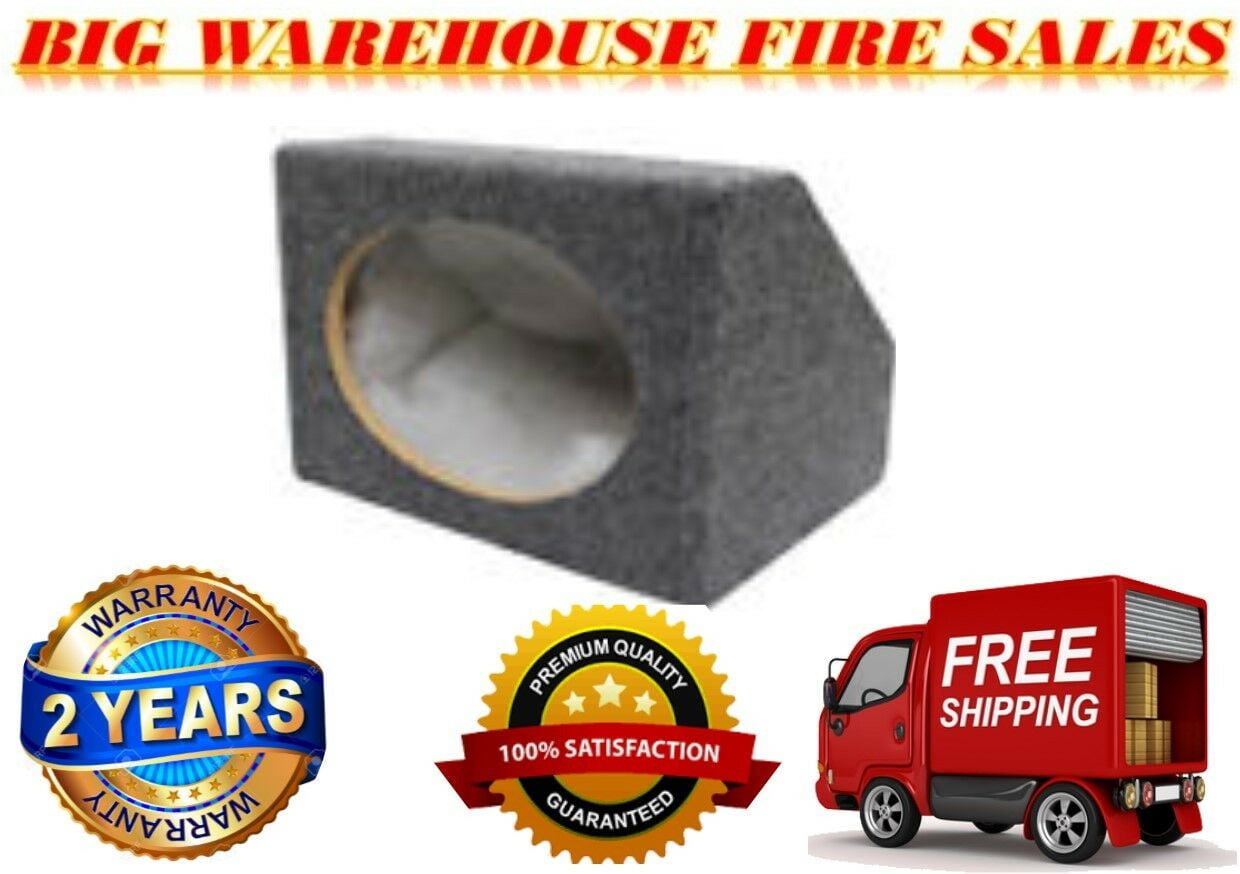 1 NEW Absolute MDF Angled Style 6"x9" Gray Car Audio Speaker Box