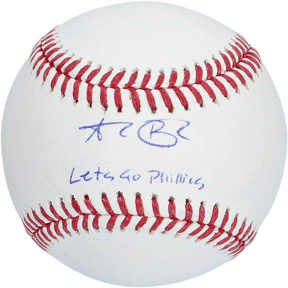 Alec Bohm Philadelphia Phillies Autographed Baseball with "Let's Go Phillies!" Inscription - Fanatics Authentic Certified