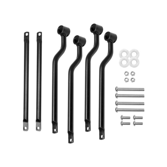 UPKOCH 1Set Durable Iron Saddlebag Support Rack Motorcycle Bag Mounting Black