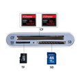 thumbnail image 3 of USB 3.0 Aluminum Alloy 3-in-1 Memory Card Reader - Simultaneous Support for TF, SDXC, CF Cards - High-Speed Data Transfer (10x Faster than USB 2.0) - Compatible with Windows, Mac, OTG-Enabled Devices, 3 of 6