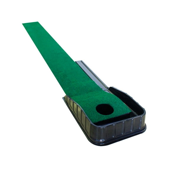 Golfing Putting Mat with Auto Return Golfing Practice Training Device for Office Backyard and Indoor Outdoor Use