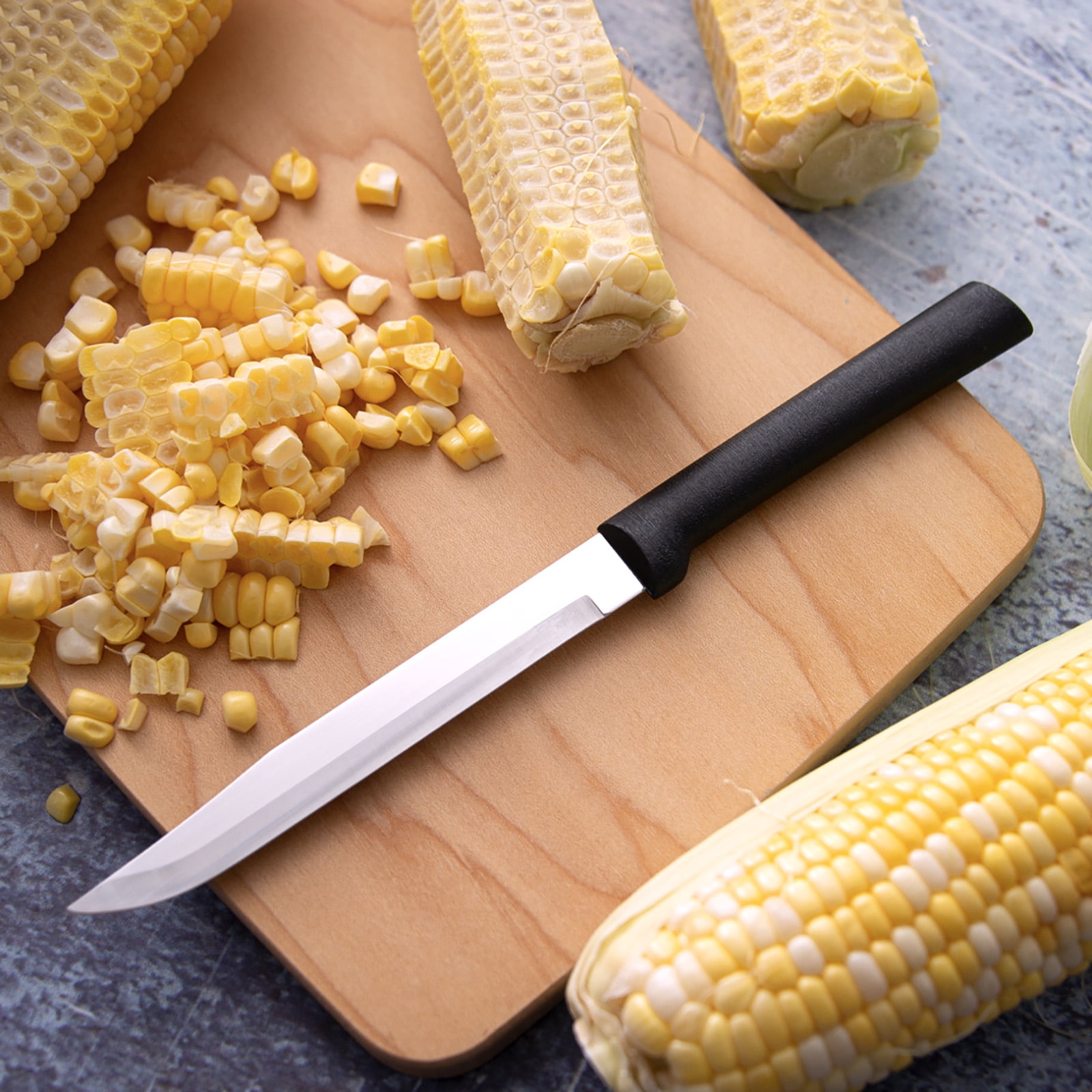 Rada Cutlery Prepare Then Carve Carving Knife Gift Set – Stainless Steel Blades With Black Stainless Steel Resin Handles