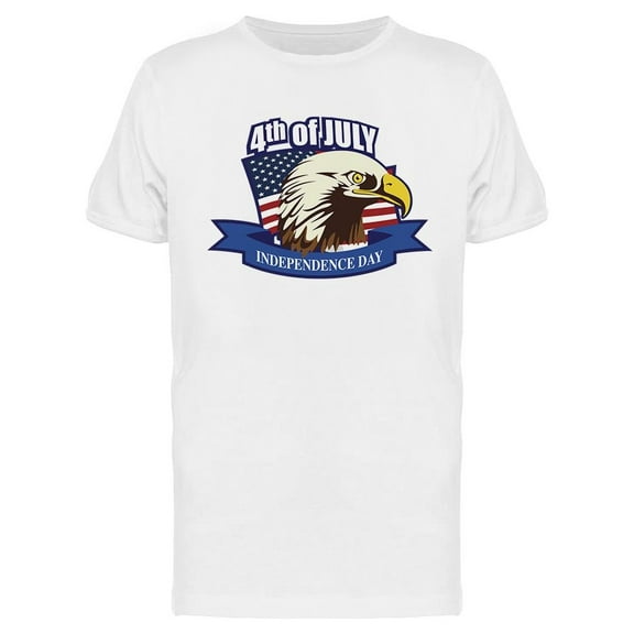 4Th Of July Eagle Design T-Shirt Men -Image by Shutterstock, Male Medium