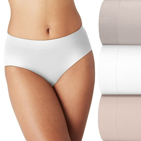 Bali Comfort Revolution 3-Pack Modern Seamless Brief Underwear DFMSB3 Color: Blush White Sandshell Size: 5