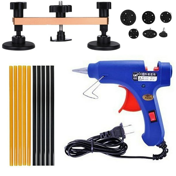 Car Bridge Dent Puller with Hot Glue Gun + 10pcs Glue Sticks Pops a
