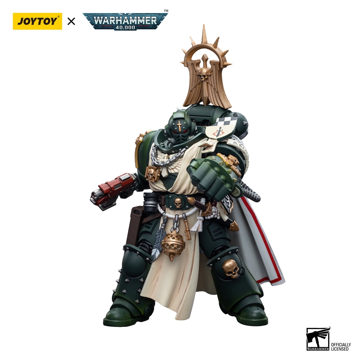 [IN STOCK] JOYTOY Warhammer 40K 1/18 Action Figures Dark Angels Master with Power Fist