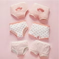 thumbnail image 4 of Esaierr 5PCS Kids Toddler Girls Cotton Underwear Panties Soft Printed Boxer Breathable Briefs for 2-12 Years Old, 4 of 8