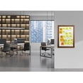 thumbnail image 4 of Real Wooden Framed Magnetic Dry Erase Whiteboard, 18" X 24", Vertical/Horizontal Wall Mount, Includes Black Marker, Eraser and 4 Magnets, by Better Office Products (Rustic Brown), 4 of 5
