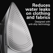 Proctor Silex Clothing Iron, Steam Iron for Clothes with Stainless Steel Soleplate & Retractable Cord