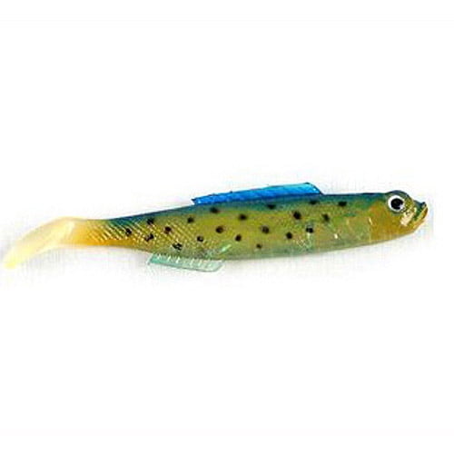 Hogie Lures 10209 6Pk Nite Glow/Chartreuse Soft Plastic 4In Fishing Lure