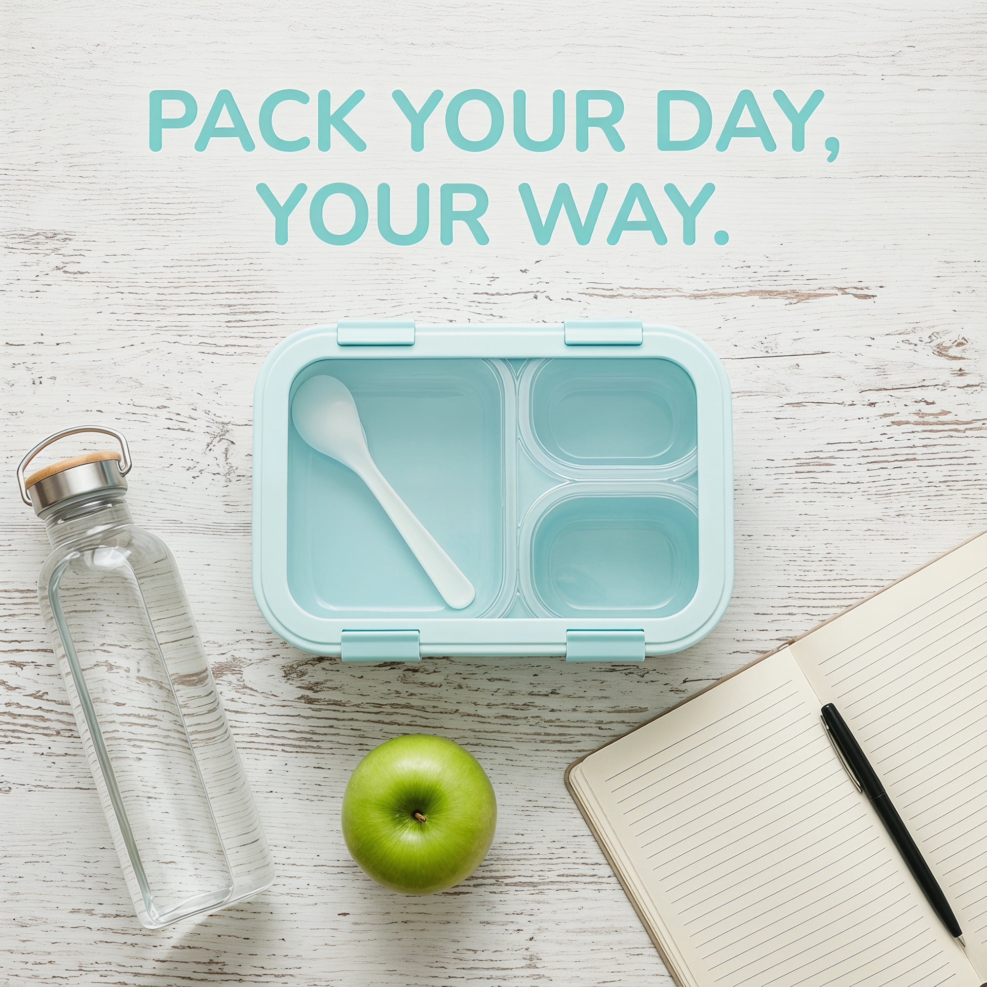 Unique Bargains Clear Lid Leak Resistant Meal Lunch Bento Box for Work Blue-1