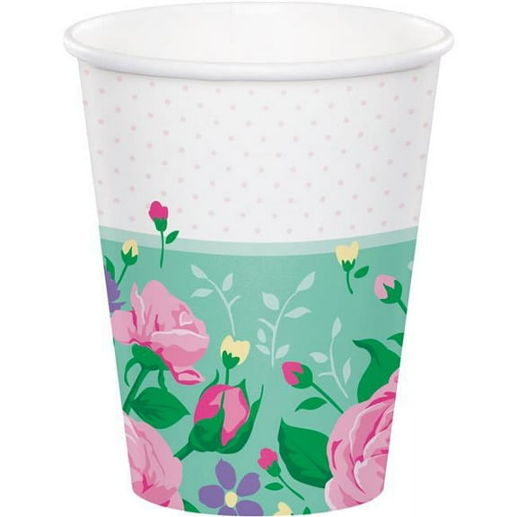 Creative Converting 340124 Floral Fairy Cups, 8 Count