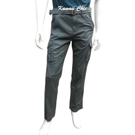 Ring Of Fire Charcoal Military Ranger Camping Outdoor Cargo Belted Pants Youth Big Boys 20