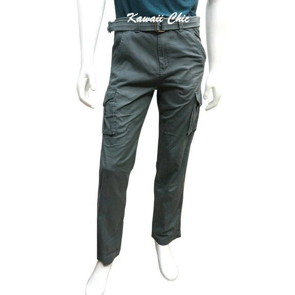 Ring Of Fire Charcoal Military Ranger Camping Outdoor Cargo Belted Pants Youth Big Boys 20