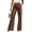 Brown, variant on Sequin Flare Pants for Women Shiny Bell Bottoms High Waisted Stretchy Party Disco Trousers Glitter Silver S